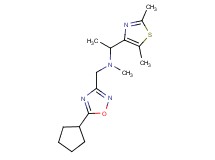 N-[(5-cyclopentyl-1,2,4-oxadiazol-3-yl)methyl]-1-(2,5-dimethyl-1,3-thiazol-4-yl)-N-methylethanamine