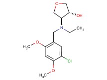 (3R*,4S*)-4-[(5-chloro-2,4-dimethoxybenzyl)(ethyl)amino]tetrahydrofuran-3-ol