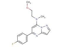 5-(4-fluorophenyl)-N-(2-methoxyethyl)-N-methylpyrazolo[1,5-a]pyrimidin-7-amine