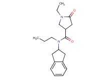 N-(2,3-dihydro-1H-inden-2-yl)-1-ethyl-5-oxo-N-propyl-3-pyrrolidinecarboxamide