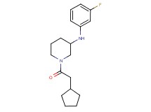 1-(cyclopentylacetyl)-N-(3-fluorophenyl)-3-piperidinamine