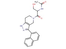 N-{1-(hydroxymethyl)-2-[3-(1-naphthyl)-1,4,6,7-tetrahydro-5H-pyrazolo[4,3-c]pyridin-5-yl]-2-oxoethyl}acetamide