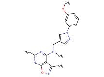 N-{[1-(3-methoxyphenyl)-1H-pyrazol-4-yl]methyl}-N,3,6-trimethylisoxazolo[5,4-d]pyrimidin-4-amine