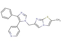 2-methyl-6-[(4-phenyl-5-pyridin-4-yl-1H-imidazol-1-yl)methyl]imidazo[2,1-b][1,3]thiazole