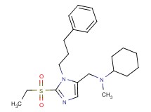 N-{[2-(ethylsulfonyl)-1-(3-phenylpropyl)-1H-imidazol-5-yl]methyl}-N-methylcyclohexanamine