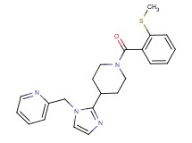 2-[(2-{1-[2-(methylthio)benzoyl]piperidin-4-yl}-1H-imidazol-1-yl)methyl]pyridine