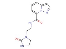 N-[2-(2-oxoimidazolidin-1-yl)ethyl]pyrazolo[1,5-a]pyridine-7-carboxamide