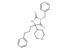 5-(3-phenylpropyl)-5-(4-piperidinyl)-3-(4-pyridinylmethyl)-2,4-imidazolidinedione dihydrochloride
