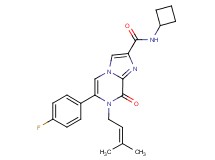 N-cyclobutyl-6-(4-fluorophenyl)-7-(3-methylbut-2-en-1-yl)-8-oxo-7,8-dihydroimidazo[1,2-a]pyrazine-2-carboxamide