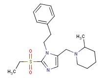 1-{[2-(ethylsulfonyl)-1-(2-phenylethyl)-1H-imidazol-5-yl]methyl}-2-methylpiperidine