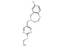 7-chloro-4-{[2-(ethylthio)pyrimidin-5-yl]methyl}-2,3,4,5-tetrahydro-1,4-benzoxazepine