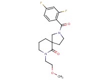 2-(2,4-difluorobenzoyl)-7-(2-methoxyethyl)-2,7-diazaspiro[4.5]decan-6-one