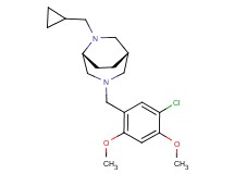 (1S*,5R*)-3-(5-chloro-2,4-dimethoxybenzyl)-6-(cyclopropylmethyl)-3,6-diazabicyclo[3.2.2]nonane