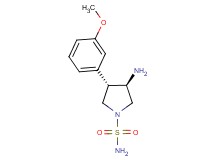 (3R*,4S*)-3-amino-4-(3-methoxyphenyl)-1-pyrrolidinesulfonamide