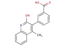 3-(2-hydroxy-4-methyl-3-quinolinyl)benzoic acid