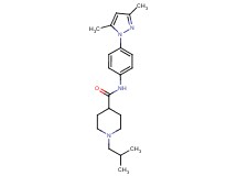 N-[4-(3,5-dimethyl-1H-pyrazol-1-yl)phenyl]-1-isobutyl-4-piperidinecarboxamide