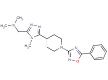 N,N-dimethyl-1-{4-methyl-5-[1-(5-phenyl-1,2,4-oxadiazol-3-yl)piperidin-4-yl]-4H-1,2,4-triazol-3-yl}methanamine