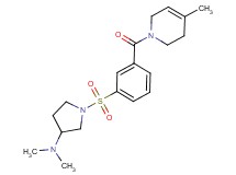 N,N-dimethyl-1-({3-[(4-methyl-3,6-dihydropyridin-1(2H)-yl)carbonyl]phenyl}sulfonyl)pyrrolidin-3-amine