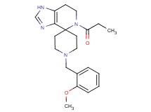 1'-(2-methoxybenzyl)-5-propionyl-1,5,6,7-tetrahydrospiro[imidazo[4,5-c]pyridine-4,4'-piperidine]