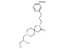 8-[(2S)-3-hydroxy-2-methylpropyl]-2-(3-phenylpropyl)-2,8-diazaspiro[4.5]decan-3-one