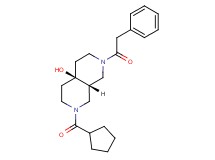 (4aR*,8aR*)-2-(cyclopentylcarbonyl)-7-(phenylacetyl)octahydro-2,7-naphthyridin-4a(2H)-ol