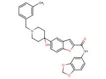 N-1,3-benzodioxol-5-yl-5-[4-hydroxy-1-(3-methylbenzyl)-4-piperidinyl]-1-benzofuran-2-carboxamide