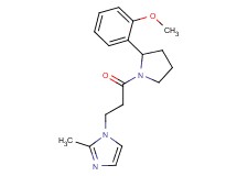 1-{3-[2-(2-methoxyphenyl)pyrrolidin-1-yl]-3-oxopropyl}-2-methyl-1H-imidazole