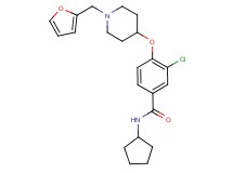3-chloro-N-cyclopentyl-4-{[1-(2-furylmethyl)-4-piperidinyl]oxy}benzamide