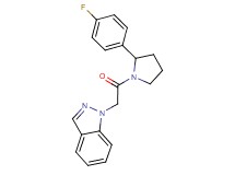 1-{2-[2-(4-fluorophenyl)-1-pyrrolidinyl]-2-oxoethyl}-1H-indazole