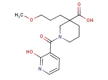 1-[(2-hydroxypyridin-3-yl)carbonyl]-3-(3-methoxypropyl)piperidine-3-carboxylic acid