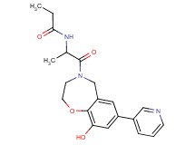 N-[2-(9-hydroxy-7-pyridin-3-yl-2,3-dihydro-1,4-benzoxazepin-4(5H)-yl)-1-methyl-2-oxoethyl]propanamide