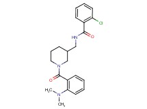2-chloro-N-({1-[2-(dimethylamino)benzoyl]-3-piperidinyl}methyl)benzamide