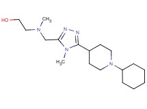 2-[{[5-(1-cyclohexylpiperidin-4-yl)-4-methyl-4H-1,2,4-triazol-3-yl]methyl}(methyl)amino]ethanol