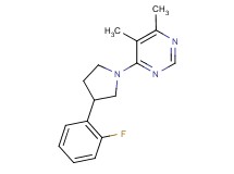 4-[3-(2-fluorophenyl)pyrrolidin-1-yl]-5,6-dimethylpyrimidine