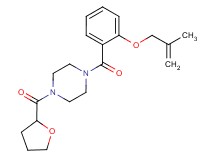 1-{2-[(2-methylprop-2-en-1-yl)oxy]benzoyl}-4-(tetrahydrofuran-2-ylcarbonyl)piperazine