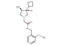 2-[(3R*,4R*)-3-cyclobutyl-3-hydroxy-4-methyl-1-pyrrolidinyl]-N-(2-methoxybenzyl)acetamide
