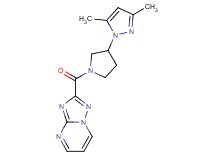 2-{[3-(3,5-dimethyl-1H-pyrazol-1-yl)pyrrolidin-1-yl]carbonyl}[1,2,4]triazolo[1,5-a]pyrimidine