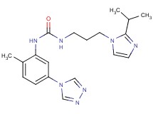 N-[3-(2-isopropyl-1H-imidazol-1-yl)propyl]-N'-[2-methyl-5-(4H-1,2,4-triazol-4-yl)phenyl]urea