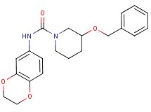 3-(benzyloxy)-N-(2,3-dihydro-1,4-benzodioxin-6-yl)piperidine-1-carboxamide