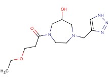 1-(3-ethoxypropanoyl)-4-(1H-1,2,3-triazol-4-ylmethyl)-1,4-diazepan-6-ol