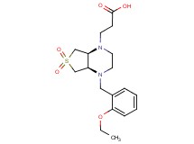 3-[(4aR*,7aS*)-4-(2-ethoxybenzyl)-6,6-dioxidohexahydrothieno[3,4-b]pyrazin-1(2H)-yl]propanoic acid