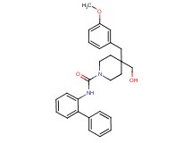 N-2-biphenylyl-4-(hydroxymethyl)-4-(3-methoxybenzyl)-1-piperidinecarboxamide