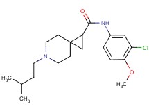 N-(3-chloro-4-methoxyphenyl)-6-(3-methylbutyl)-6-azaspiro[2.5]octane-1-carboxamide