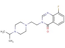 8-fluoro-3-[2-(4-isopropylpiperazin-1-yl)ethyl]quinazolin-4(3H)-one