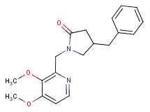 4-benzyl-1-[(3,4-dimethoxypyridin-2-yl)methyl]pyrrolidin-2-one