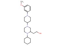 2-{1-cyclohexyl-4-[1-(3-methoxyphenyl)-4-piperidinyl]-2-piperazinyl}ethanol