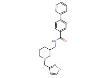 N-{[1-(3-isoxazolylmethyl)-3-piperidinyl]methyl}-4-biphenylcarboxamide