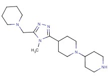 4-[4-methyl-5-(piperidin-1-ylmethyl)-4H-1,2,4-triazol-3-yl]-1,4'-bipiperidine