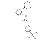 2-(5-tert-butyl-2H-tetrazol-2-yl)-N-(1-cyclohexyl-1H-pyrazol-5-yl)acetamide