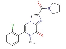 6-(2-chlorophenyl)-7-methyl-2-(pyrrolidin-1-ylcarbonyl)imidazo[1,2-a]pyrazin-8(7H)-one
